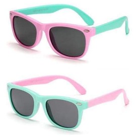 Boolavard Kids Polarized Sunglasses Rubber Flexible Shades for Girls Boys Age 3-14