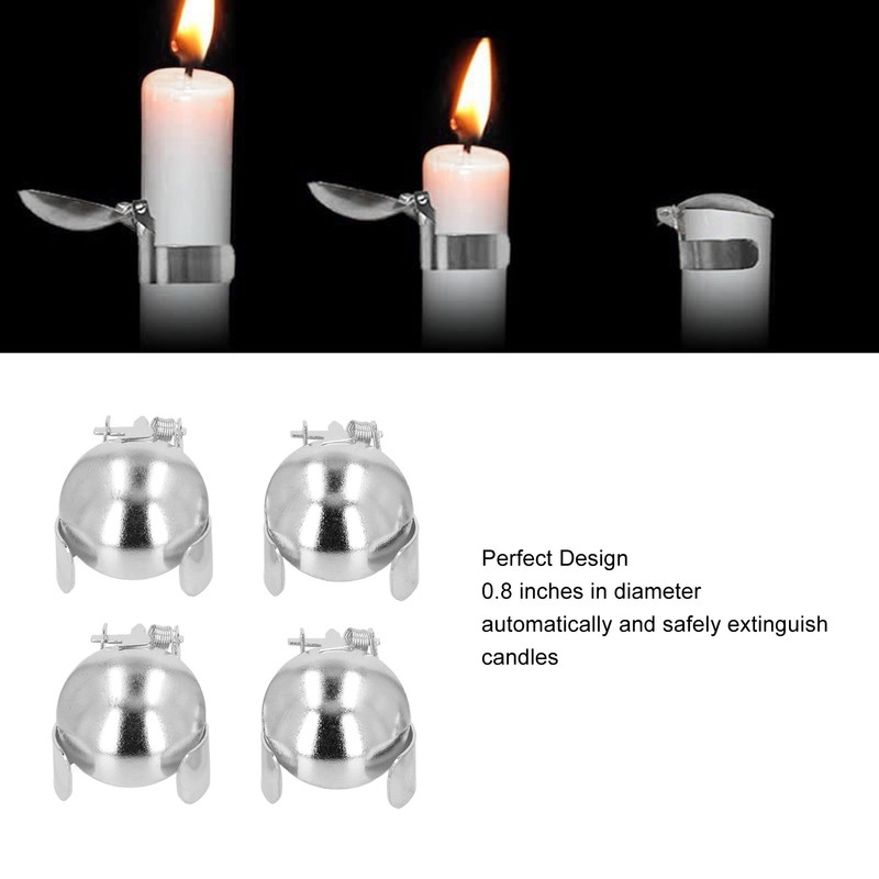 4pcs Automatic Candle Extinguisher Wick Flame Snuffer for Putting Out