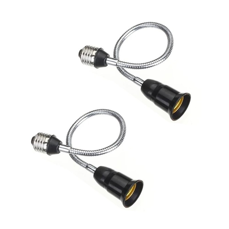 E26/E27 Light Socket Extender Adapter,30cm/12 inch Light Bulb Extension,E26 to