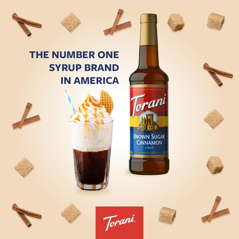 Torani Syrup, Brown Sugar Cinnamon, 25.4 Ounces (Pack of 1)