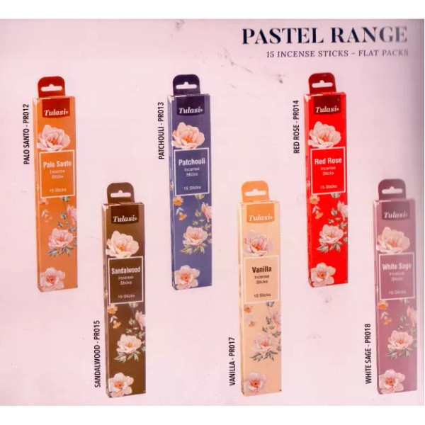 Tulasi Pastel White Sage incense sticks [12 Pack of 15