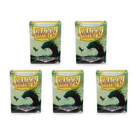 5 Packs Dragon Shield Matte Emerald Standard Size 100 ct Card Sleeves Value Bundle!