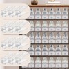 TOOKNIN Adjustable Shoe Slots Organizer,24PACK Transparent Shoe Stackers Shoe Rack