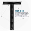 T Square Ruler - 12 inch Metal T Ruler for