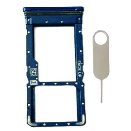 Single Sim Card Tray Slot Holder Micro SD Card Replacement for Motorola Moto G Stylus 2022 4G XT2211(Twilight Blue)