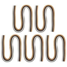 PATIKIL 600pcs Quilling Strips Paper 3/16"(5mm) 21" Origami Paper Quilling Strip for Art DIY Hand Craft Christmas, Brown