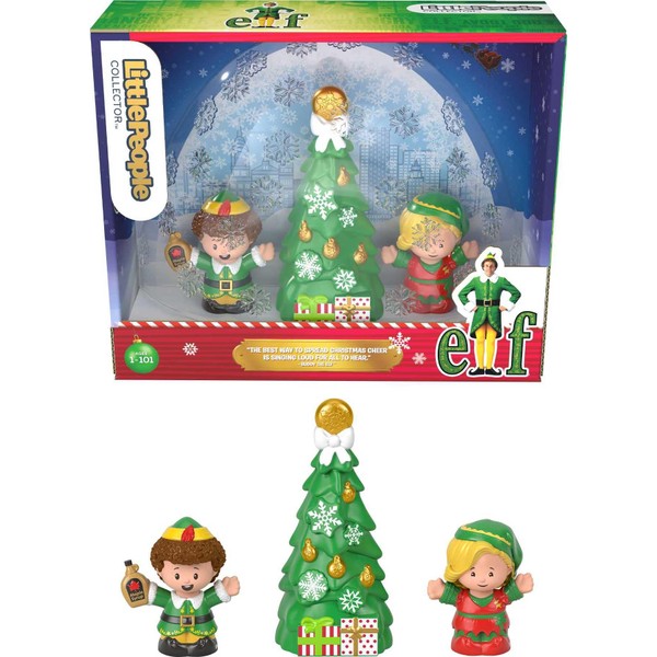 Little People Collector Elf Movie Special Edition Figure Set In Christmas Display Gift Box For Adults & Fans