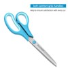 KUONIIY Scissors 8 Inch Soft Comfort-Grip Handles Sharp Blades, 3/Pack
