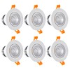 CXWV 3 Inch LED Recessed Downlight, 5W COB Ceiling Light