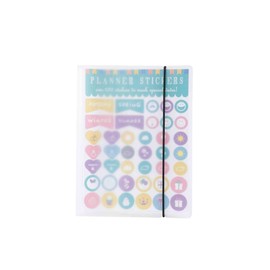 YOAVIP A5 Clear Storage Binder Book for Planner Scrapbook Stickers Organizer Collection 40 Page