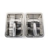 RSVP Endurance Stainless Steel Large Cube Ice Tray, Set of
