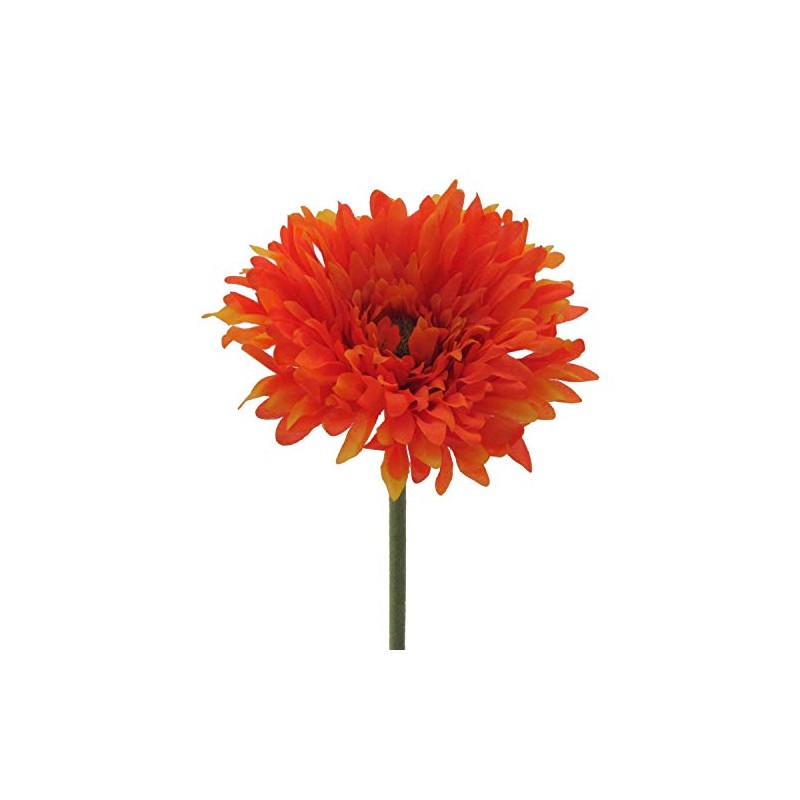 Gasper Set of 6 Artificial Gerbera Orange Height 60 cm