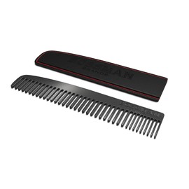 Bossman Metal Beard & Moustache Comb with Leather Sleeve