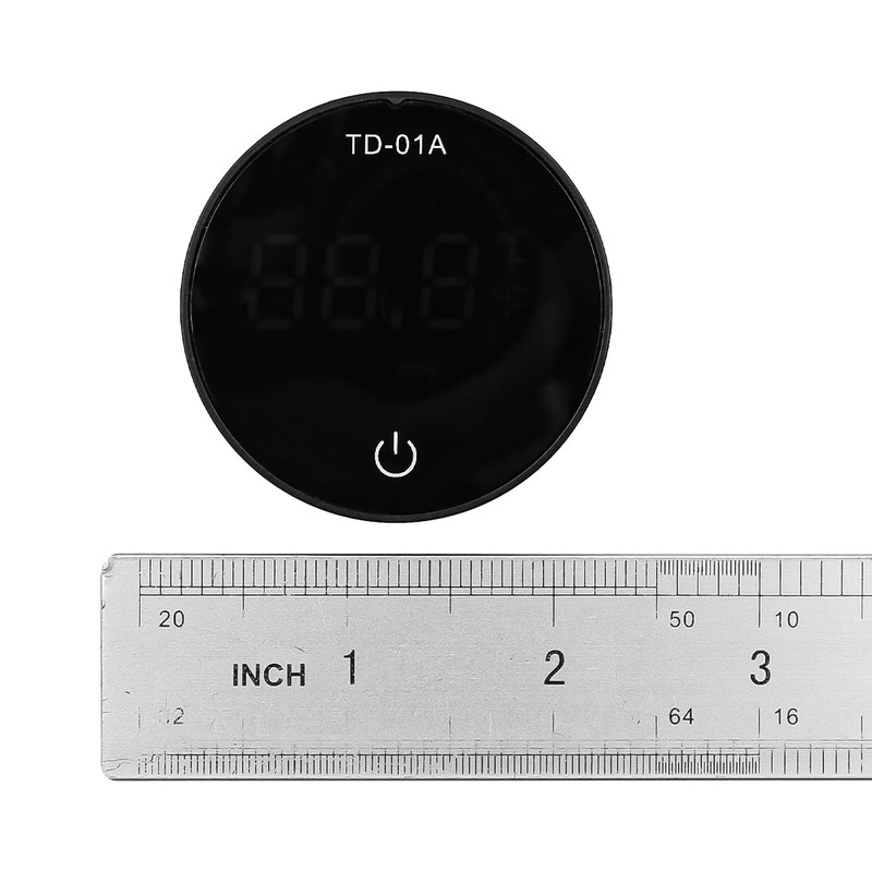 Tiardey LED Aquarium Thermometer Small Temperature Gauge with LED Screen