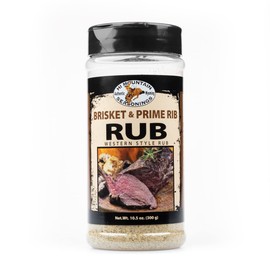 Hi Mountain Seasoning | BRISKET & PRIME RIB RUB | Western Style | Brisket Rub & Seasoning | Delicious on Beef, Pork, and Venison including Deer & Elk | 10 Oz