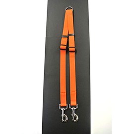 20mm Deluxe Coupler/Splitter Dog Lead Adjustable In (20mm, Orange)