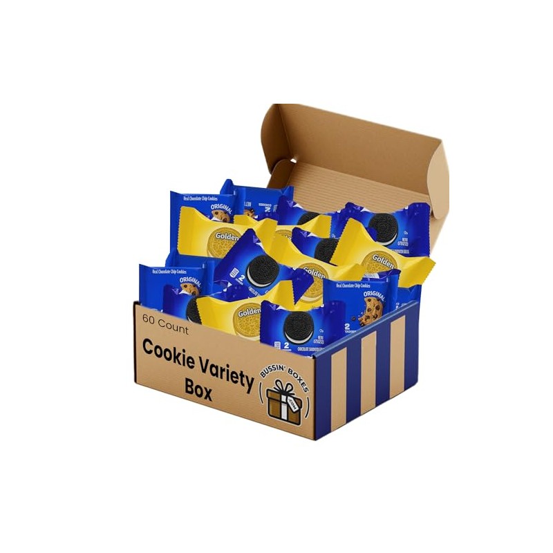Cookie Variety Pack – 60 Count Snack Box with Individually