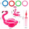 JOYIN Inflatable Flamingo Ring toss Games with Hand Pump,6 Pcs