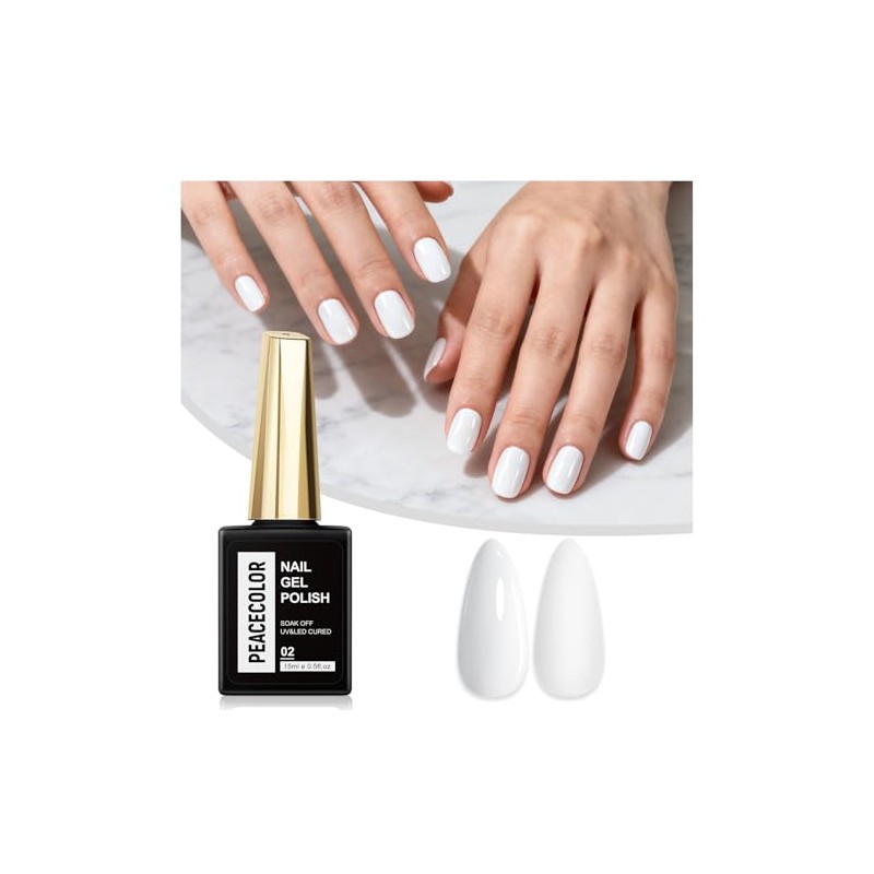 PEACECOLOR 15 ml Semi Permanent UV Gel Nail Polish Classic