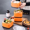 304 Stainless Steel Insulated Bento Box Leakproof Stackable Japanese Insulated