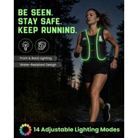 Zelvot Running Vest for Women Men, Adjustable Running Phone Holder Vest, US Patent, Running Hydration Vest with 500ml Soft Flask, Reflective Running Backpack for Hiking (Reflective Black, M/L)