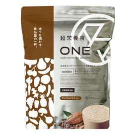 タマチャンショップ 超栄養食ONE 完全栄養食 ドリンク 【1杯で1日の半分の栄養/たんぱく質27g】 ビタミン ミネラル プロテイン 酪酸菌 発酵のチカラ プレミアムカカオ 480g（15食分） シェイカーなし