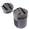igadgitz home U7267 Round Polyester Knitting Bag, Round Yarn Storage