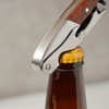 Twine Wood Handle Double HInged Corkscrew, Stainless Steel Wine Key
