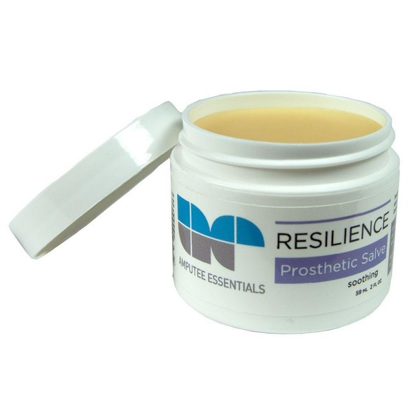 Amputee Essentials Resilience Prosthetic Salve, Skin Protectant, Spot Relief, 2 oz (59 ml) Jar
