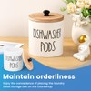 Dishwasher Pod Holder with Lid, Stylish Dishwasher Tablet Container Wide