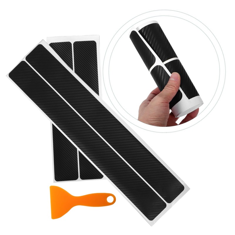 iplusmile Car Door Sill Protectors Carbon Guards Anti-scratch Strip for