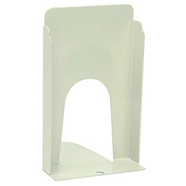 The Library Store Bear Hug Heavy Duty Steel Bookends with Magnetic Base Pair 9 inches H (Putty)