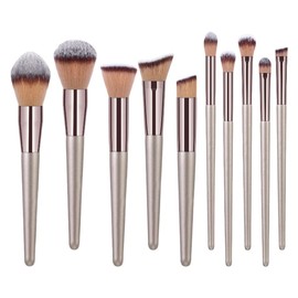 WOONEKY 10 Professional Makeup Brush Set Foundation Powder Eye Lip Travel Size for Foundation Makeup