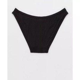 Aerie Black Seamless Bikini Panties – Women's Size L