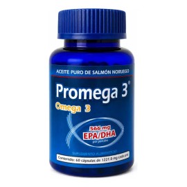 Suplemento Alimenticio Omega 3, Aceite De Salmón 60 Cáps