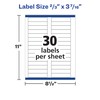 Avery File Folder Labels with Sure Feed, 2/3" x 3-7/16",