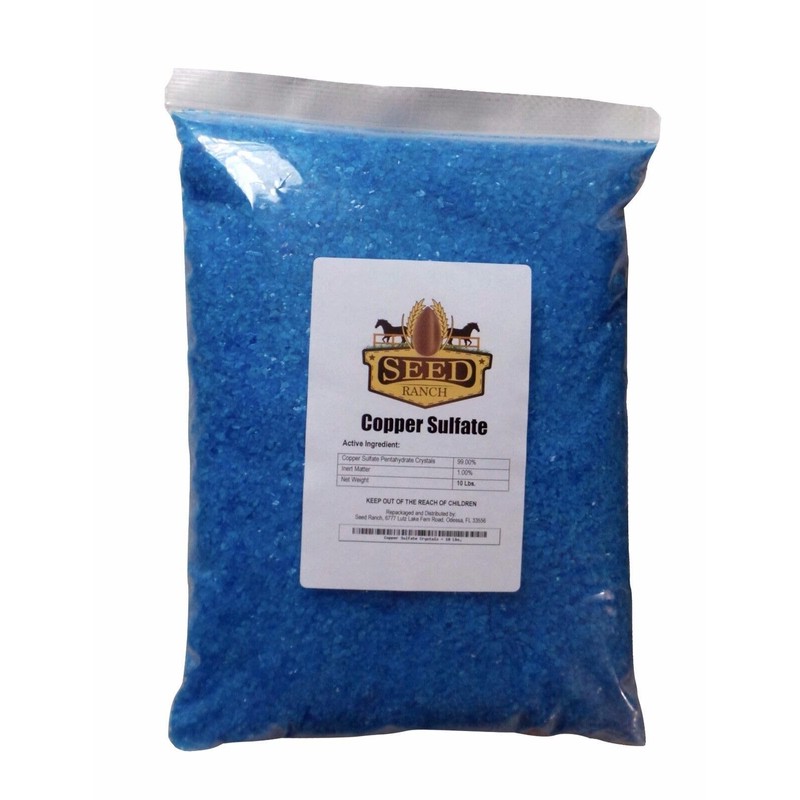 Copper Sulfate Pentahydrate 99.9% Crystals - 10 Lbs.