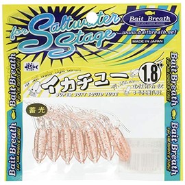 Bait Breath(ベイトブレス) ワーム イカチュー 1.8 S824 クリアーグローレッド