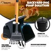 Dog Pooper Scooper with Bag Attachment - Metal Pooper Scooper