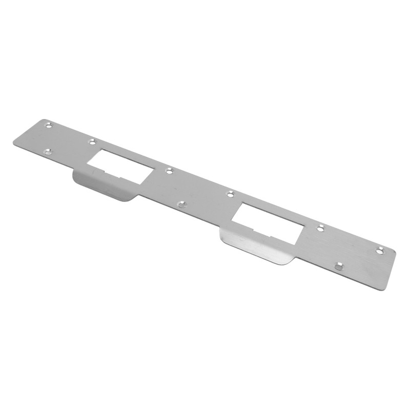 Door Strike Plate Double Holes Steel Reinforced Strong Easy Install