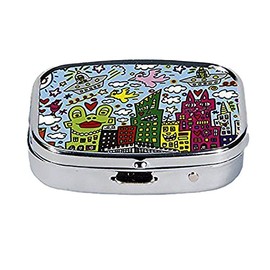 Fridolin 18223 James Rizzi My New York City Multi-Coloured Metal Pill Box (2 x 12 x 6 cm)