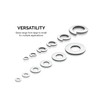 NEIKO 50400A Stainless Steel Lock and Flat Washer Assortment |