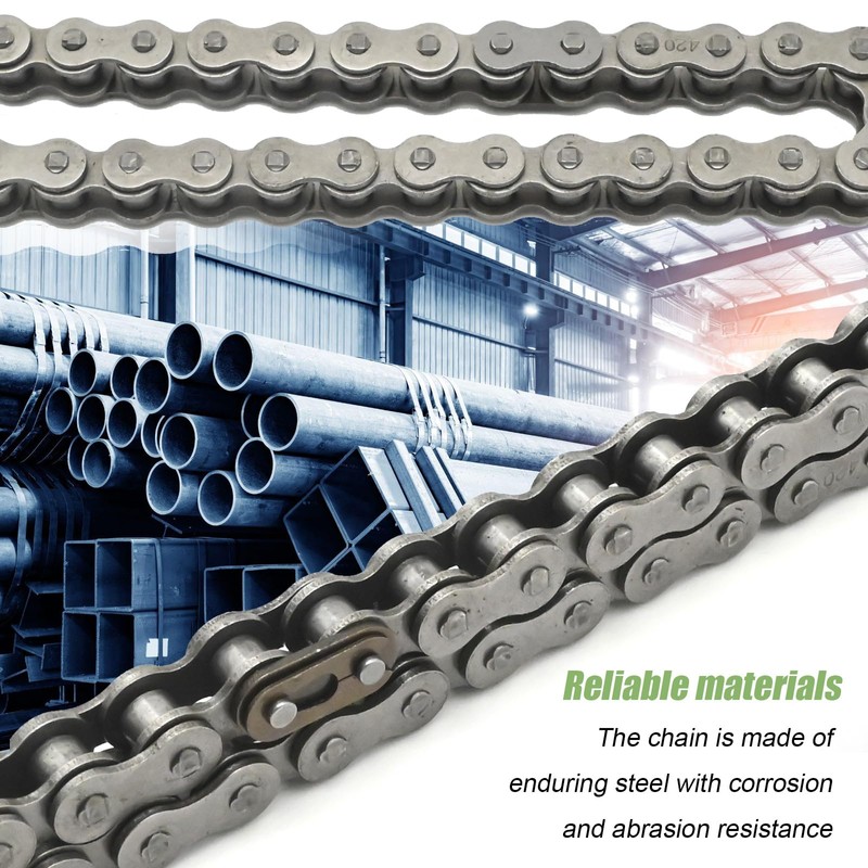 Zreneyfex 25310-400001-0000 420 Chain 32 Links 420 Chain Master Link