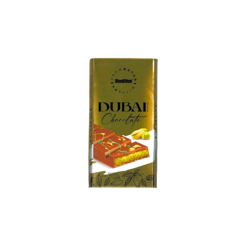 Dubai Chocolate Bar - Premium Milk Chocolate with Kadayif and