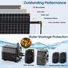 Biling 20W Solar Pond Pump 320GPH Dry-Run Protection Quiet Pump