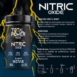 Pre Entreno Óxido Nítrico Total Power 1 Kg 100 Servicios                                                                                              