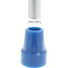 2x blaue Gummispitzen für Gehstock oder Krücke - 19mm &