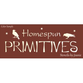 Stencils by Joanie Joanie Stencil Homespun Primitives Farmhouse Crow Bird Country Stars Craft Signs