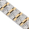 Golden Men Bracelet Fashionable Magnet Hand Chain Stainless Steel Pain