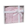 Baby Mode Signature Pink Knit Cardigan And Beanie Box Set,